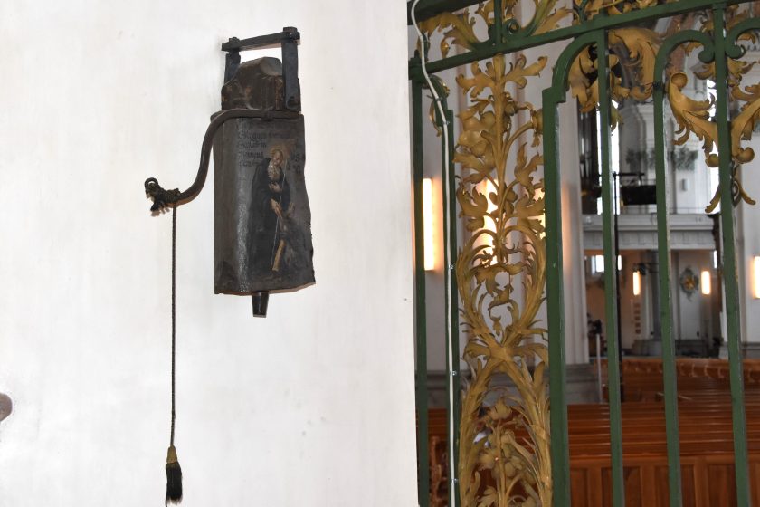 Original-Gallusglocke in der Kathedrale St.Gallen.