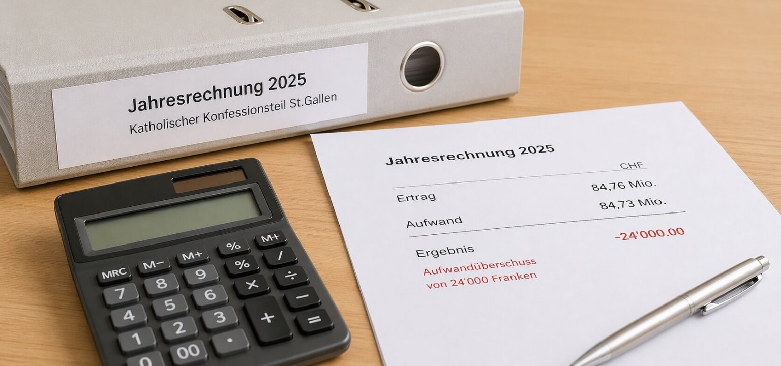 Symbolbild Jahresrechnung Konfessionsteil