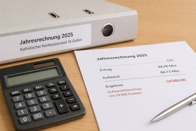 Symbolbild Jahresrechnung Konfessionsteil