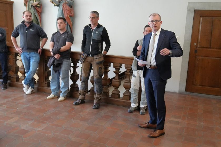 Armin Bossart würdigt das Fingerspitzengefühl und die Sorgfalt der Fachleute.