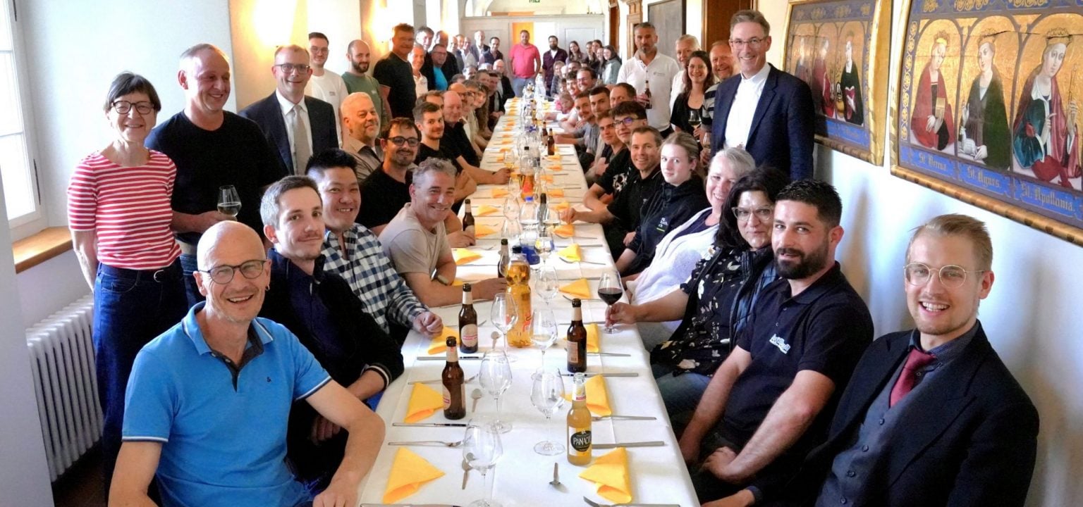 Sie alle waren an der Sanierung des Bischofshauses beteiligt