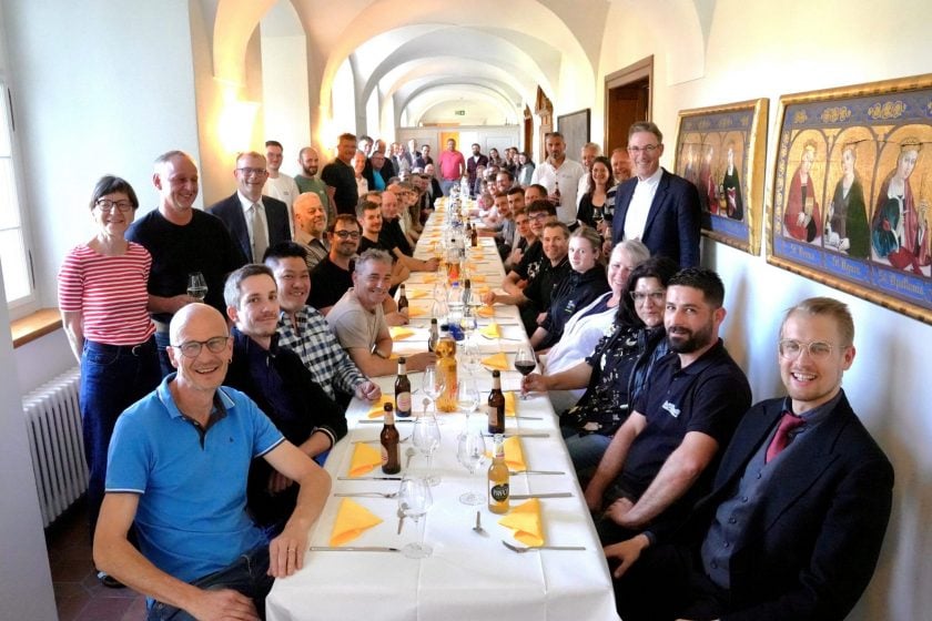 Sie alle waren an der Sanierung des Bischofshauses beteiligt