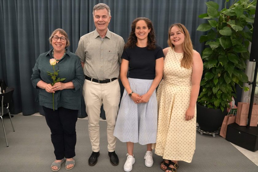 Verabschiedet: Anna-Maria Stampfli, Felix Oesch, Selina Citera, Cristina Orfanidis.