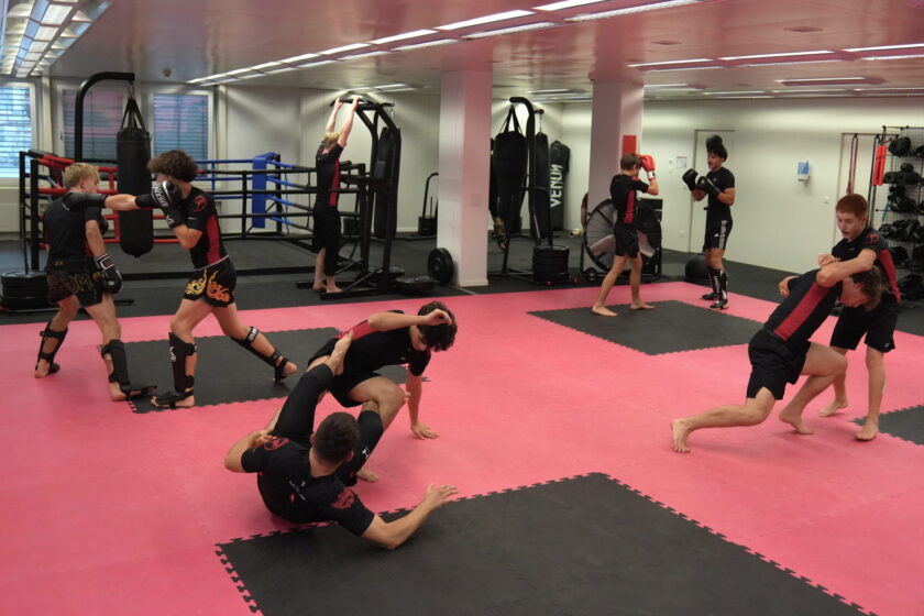 Einblick in den Trainingsraum der flade fighters.